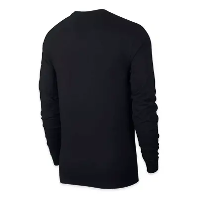 Nike Ar5193 Sportswear Club Long-Sleeve Siyah Erkek T-Shirt - 4
