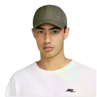 Nike Fb5372 Dri-Fit Club Unstructured Metal Swoosh Cap Haki Unisex Şapka 