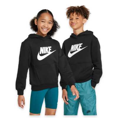 Nike Fd2988 Sportswear Club Fleece Kids Hoodie Siyah Unisex Sweatshirt - Nike