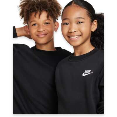 Nike Fd3006 Nike Sportswear Club Fleece Kids Sweat Siyah Unisex Sweatshirt - 3