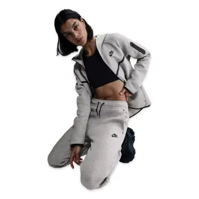 Nike Hv6779 Sportswear Tech Fleece Mid-Rise Sweatpants Gri Kadın Eşofman Altı - 4