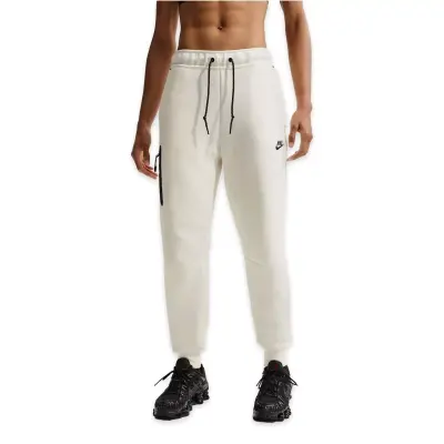 Nike Hv6779 Sportswear Tech Fleece Mid-Rise Sweatpants Kırık Beyaz Kadın Eşofman Altı - 1
