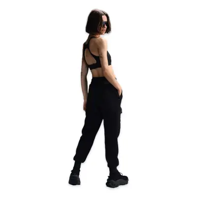 Nike Hv6779 Sportswear Tech Fleece Mid-Rise Sweatpants Siyah Kadın Eşofman Altı - 3