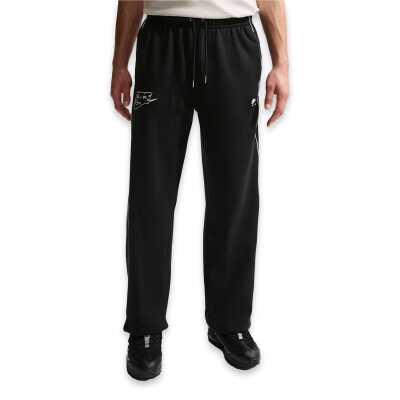 Nike If1284 Nike Air Open-Hem Fleece Pants Siyah-Beyaz Erkek Eşofman Altı - Nike