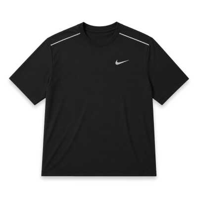 Nike If2082 Nike Miler Dri-Fit Uv Protection -Sleeve Running Top Siyah Erkek T-Shirt - 3