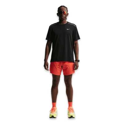 Nike If2082 Nike Miler Dri-Fit Uv Protection -Sleeve Running Top Siyah Erkek T-Shirt - 4