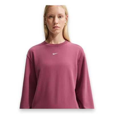 Nike Im8112 Nike Studio Fleece Lightweight Crew-Neck Sweat Pembe Kadın Sweatshirt - Nike
