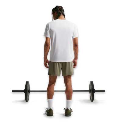 Nike Io1425 Nike Dri-Fit Training Beyaz-Siyah Erkek T-Shirt - 5