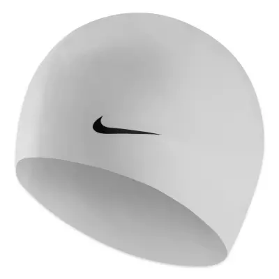 Nike Swim 93060 Solid Silicone Adult Cap Bone Beyaz Unisex Spor Malzemeleri - Nike (1)