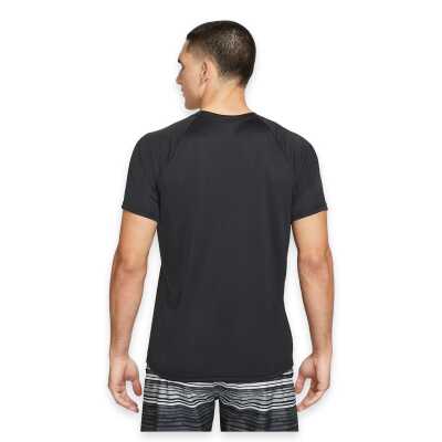 Nike Swim Nessa586 Hydroguard Solid Sleeve Siyah Erkek T-Shirt - Nike (1)