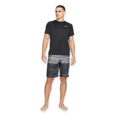 Nike Swim Nessa586 Hydroguard Solid Sleeve Siyah Erkek T-Shirt - 3