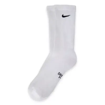 Nike Sx6842 Everyday Cushioned Crew Socks 3Lü Paket Beyaz Unisex Çorap - 1