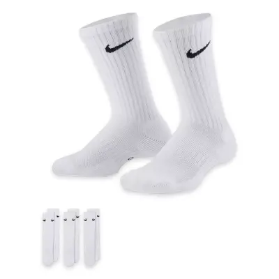 Nike Sx6842 Everyday Cushioned Crew Socks 3Lü Paket Beyaz Unisex Çorap - Nike (1)