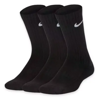 Nike Sx6842 Everyday Cushioned Crew Socks 3Lü Paket Siyah Unisex Çorap - Nike (1)