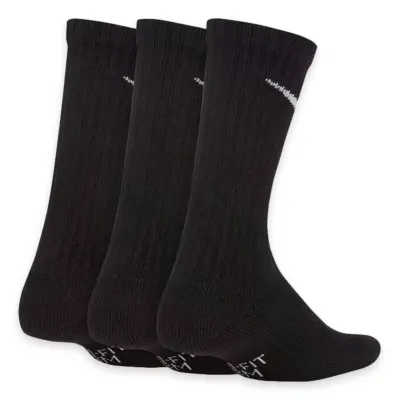 Nike Sx6842 Everyday Cushioned Crew Socks 3Lü Paket Siyah Unisex Çorap - 3