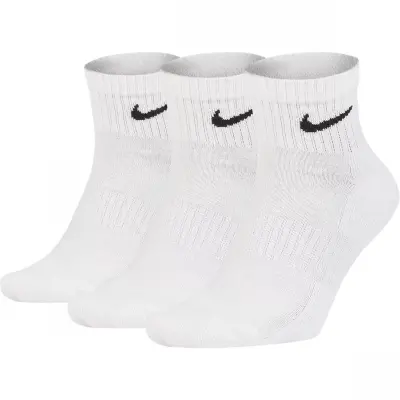 Nike Sx7667 Everyday Cushioned Training Ankle Socks 3Lü Paket Beyaz Unisex Çorap - 1