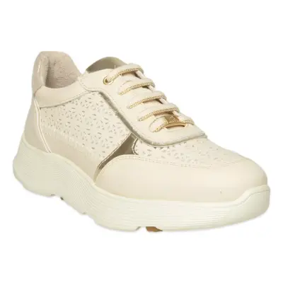 Oneair D26Ya-7085 Günlük Sneakers Krem Kadın Spor Ayakkabı - 1