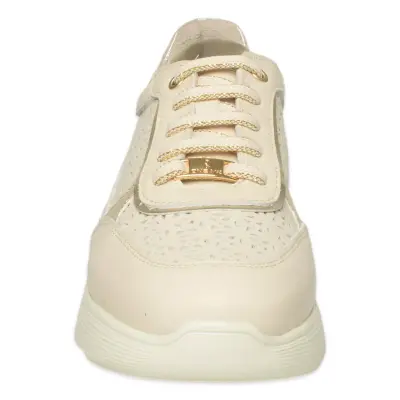 Oneair D26Ya-7085 Günlük Sneakers Krem Kadın Spor Ayakkabı - 3