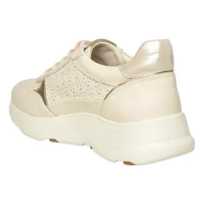Oneair D26Ya-7085 Günlük Sneakers Krem Kadın Spor Ayakkabı - 4