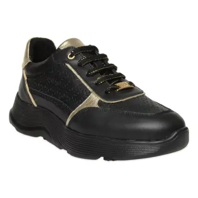 Oneair D26Ya-7085 Günlük Sneakers Siyah Kadın Spor Ayakkabı - 1