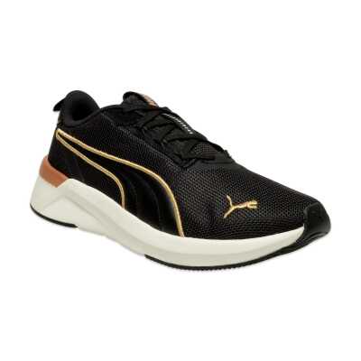 Puma 311955 Softride Harli Metallic Wns Koşu Sı Siyah-Sarı Kadın Spor Ayakkabı - Puma