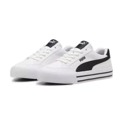 Puma 396353 Court Classic Vulc Fs Sneakers Beyaz-Siyah Unisex Spor Ayakkabı - 3