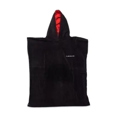 Quiksilver Aqbaa03033 Unisex Siyah Hoody Panço Plaj Havlusu - 1