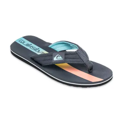 Quiksilver Aqyl101339 Molokai Layback Ii Gri-Turuncu Erkek Terlik - 1