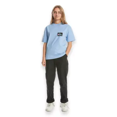 Quiksilver Eqbzt04706 Back Flash Ss Youth Açık Mavi Erkek Çocuk T-Shirt - 3