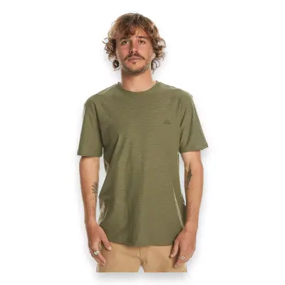 Quiksilver Eqykt04337 Slub Roundneck Haki Erkek T-Shirt - 1