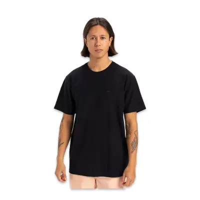Quiksilver Eqykt04377 Slub Roundneck Siyah Erkek T-Shirt 