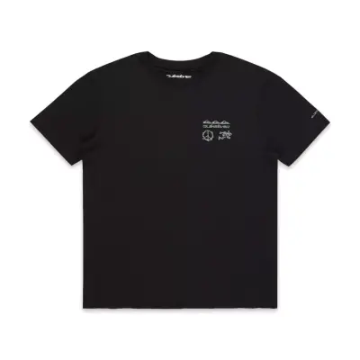 Quiksilver Eqykt04377 Slub Roundneck Siyah Erkek T-Shirt - 5