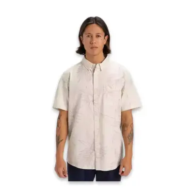 Quiksilver Eqywt04620 Gawanhill Ss Gömlek Kırık Beyaz Erkek Gömlek - 1