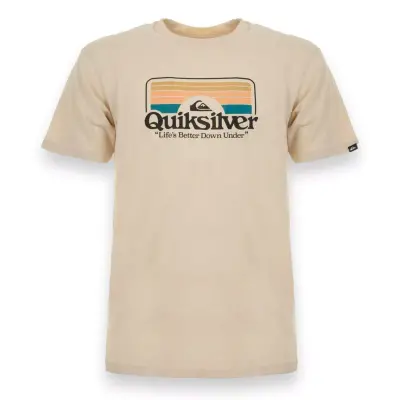 Quiksilver Eqyzt07678 Step Inside Ss Krem Erkek T-Shirt 