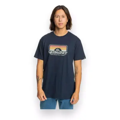 Quiksilver Eqyzt07678 Step Inside Ss Mavi Erkek T-Shirt - 1