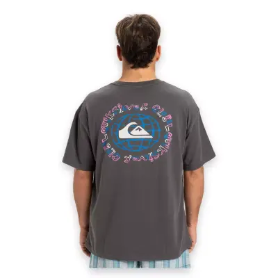 Quiksilver Eqyzt08021 Gh Qs Global Heat Ss Lacivert Erkek T-Shirt - 4