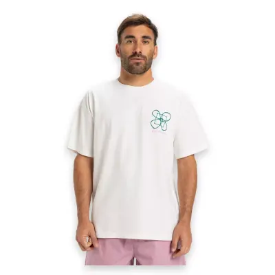Quiksilver Eqyzt08032 Hw Outside Inside Ss Beyaz Erkek T-Shirt - 1