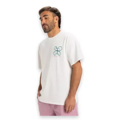 Quiksilver Eqyzt08032 Hw Outside Inside Ss Beyaz Erkek T-Shirt - 2