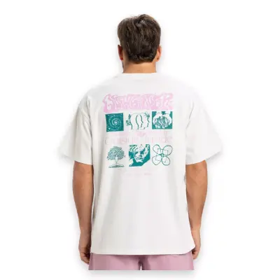 Quiksilver Eqyzt08032 Hw Outside Inside Ss Beyaz Erkek T-Shirt - 3