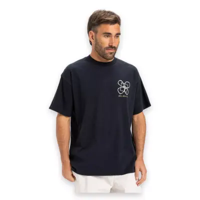 Quiksilver Eqyzt08032 Hw Outside Inside Ss Siyah Erkek T-Shirt 