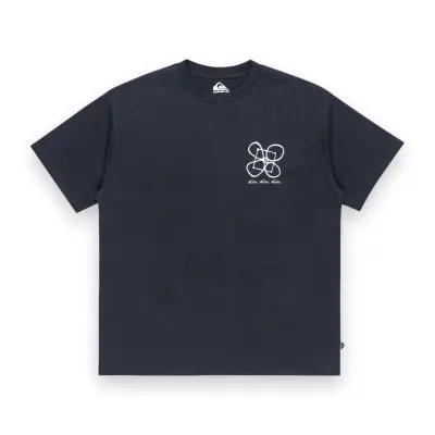 Quiksilver Eqyzt08032 Hw Outside Inside Ss Siyah Erkek T-Shirt - 4