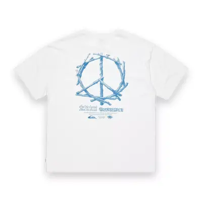 Quiksilver Eqyzt08034 Hw Tree Connection Ss Beyaz Erkek T-Shirt - 5