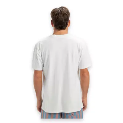 Quiksilver Eqyzt08035 Salt Water Pocket Ss Beyaz Erkek T-Shirt - 3