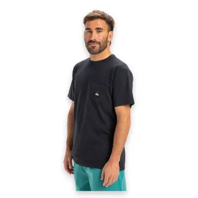 Quiksilver Eqyzt08035 Salt Water Pocket Ss Siyah Erkek T-Shirt - 2