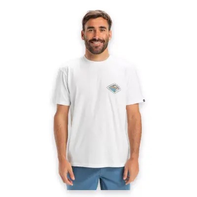 Quiksilver Eqyzt08038 Evo Future Islands Ss Beyaz Erkek T-Shirt - 1