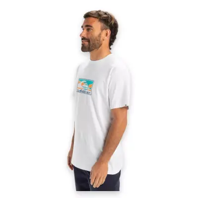 Quiksilver Eqyzt08045 Ev Gradient Box Ss Beyaz Erkek T-Shirt - 2