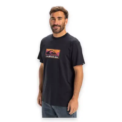 Quiksilver Eqyzt08045 Ev Gradient Box Ss Lacivert Erkek T-Shirt - 2