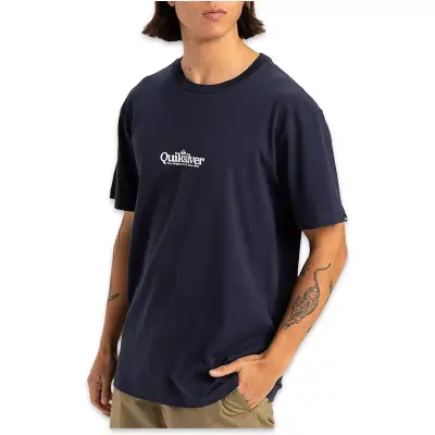 Quiksilver Eqyzt08062 Fineline Ss Lacivert Erkek T-Shirt - 1