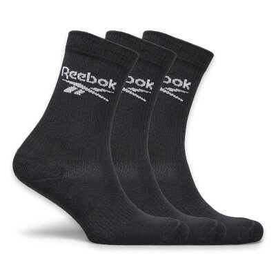 Reebok 5W R0452 Crew Vector 3P Çorap Siyah Unisex Çorap - Reebok (1)