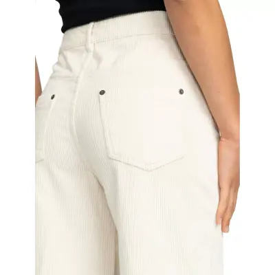 Roxy Erjnp03523 Ls Tekstil Pantolon Beyaz Kadın Pantolon - 4